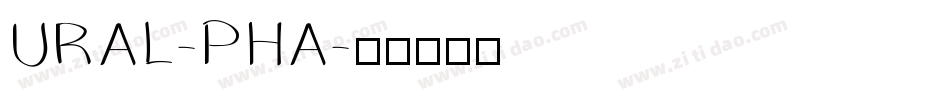 URAL-PHA字体转换