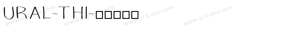 URAL-THI字体转换