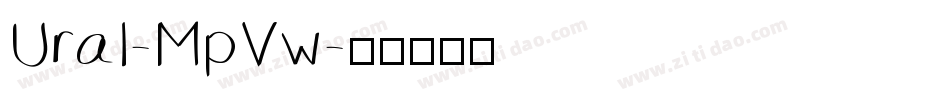 Ural-MpVw字体转换