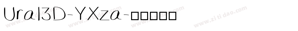 Ural3D-YXza字体转换
