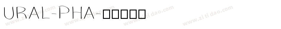 URAL-PHA字体转换