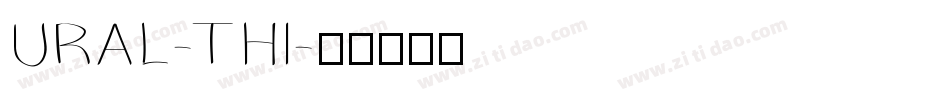URAL-THI字体转换