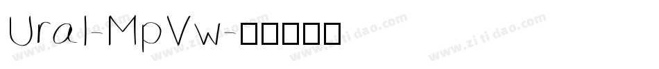 Ural-MpVw字体转换