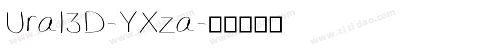 Ural3D-YXza字体转换