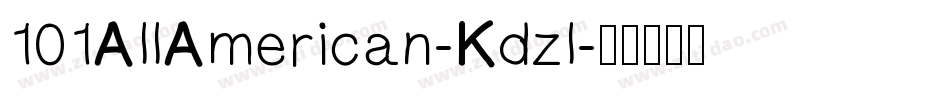 101AllAmerican-Kdzl字体转换