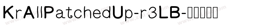 KrAllPatchedUp-r3LB字体转换