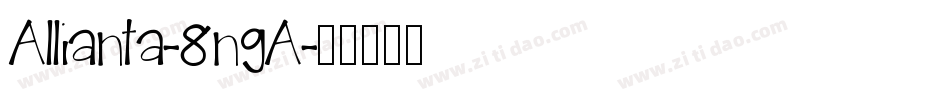 Allianta-8ngA字体转换