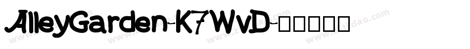 AlleyGarden-K7WvD字体转换
