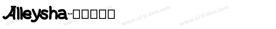 Alleysha字体转换