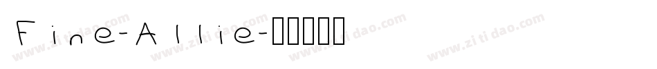 Fine-Allie字体转换