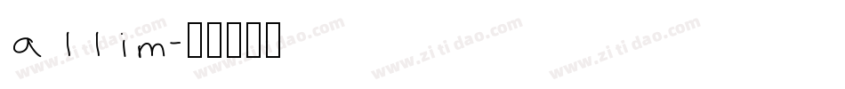 allim字体转换