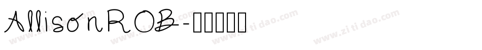 AllisonROB字体转换