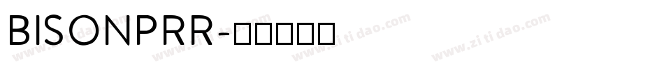 BISONPRR字体转换