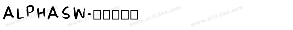 ALPHASW字体转换
