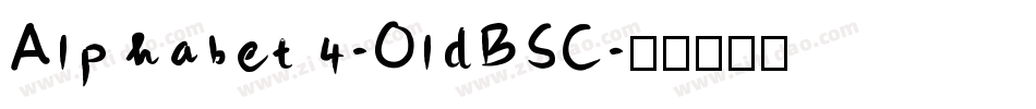 Alphabet4-OldBSC字体转换