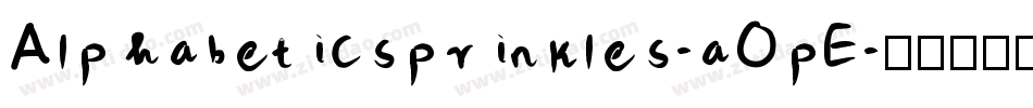 Alphabeticsprinkles-aOpE字体转换