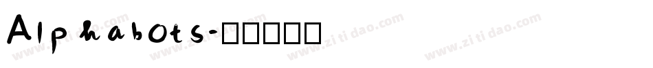 Alphabots字体转换