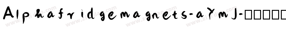Alphafridgemagnets-aYmJ字体转换