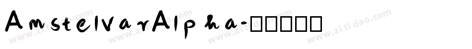 AmstelvarAlpha字体转换