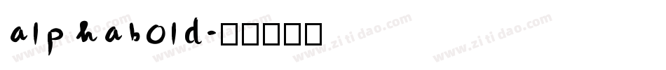 alphabold字体转换