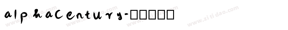 alphacentury字体转换