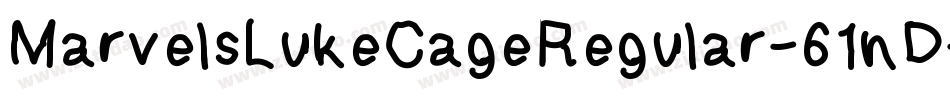 MarvelsLukeCageRegular-61nD字体转换