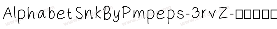 AlphabetSnkByPmpeps-3rvZ字体转换