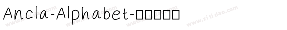 Ancla-Alphabet字体转换
