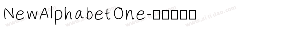 NewAlphabetOne字体转换
