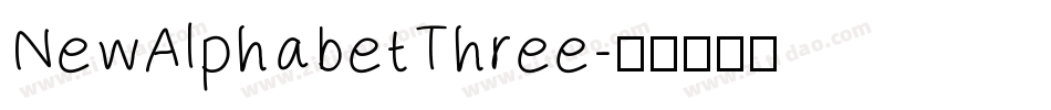 NewAlphabetThree字体转换