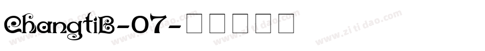 ChangtiB-07字体转换