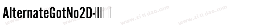 AlternateGotNo2D字体转换