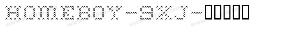 Homeboy-9xj字体转换