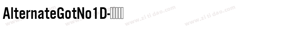 AlternateGotNo1D字体转换