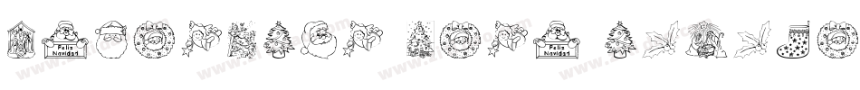 Christmas-Wish-monoline字体转换