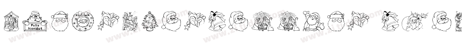 ChristmasBanners-B6ax字体转换