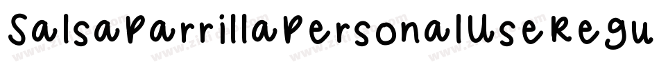 SalsaParrillaPersonalUseRegular-vmAly字体转换