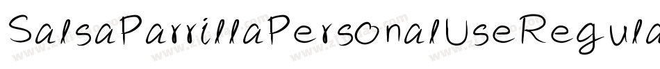 SalsaParrillaPersonalUseRegular-vmAly字体转换