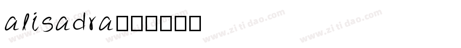 alisadra字体转换