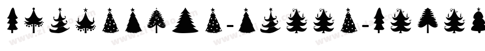 Christmas-Trees-Celebration字体转换