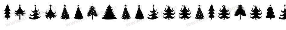 ChristmasTreesCelebration-JAWB字体转换