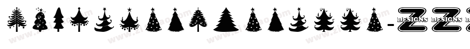 KGChristmasTrees字体转换