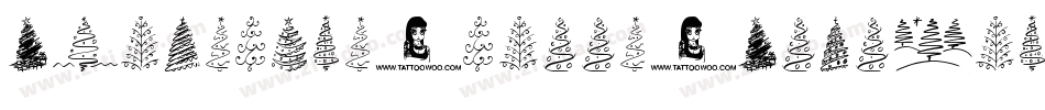 Christmas-Trees-Celebration字体转换