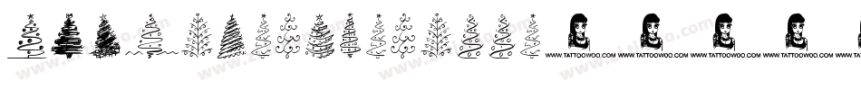 KGChristmasTrees字体转换