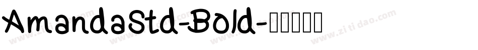 AmandaStd-Bold字体转换
