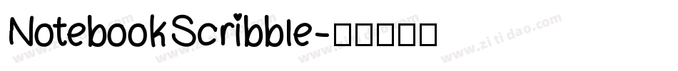 NotebookScribble字体转换