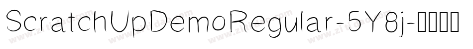 ScratchUpDemoRegular-5Y8j字体转换