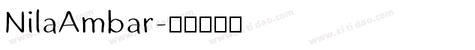 NilaAmbar字体转换