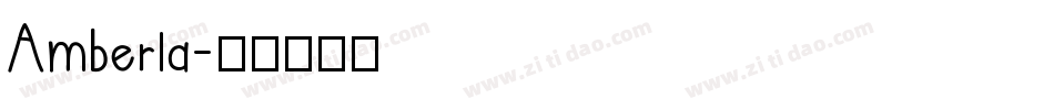 Amberla字体转换