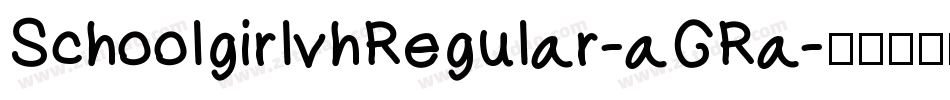 SchoolgirlvhRegular-aGRa字体转换